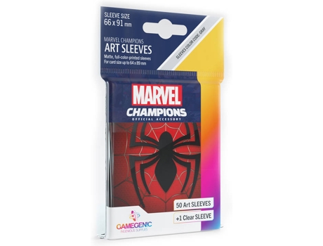 Sleeves para Cartas  Marvel Champions Art SpiderMan (9,5 X 7,5 X 0,05 cm)