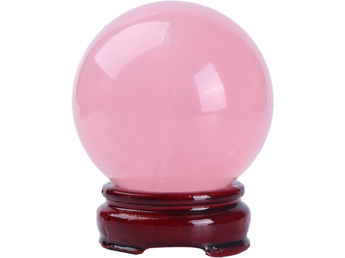 Decoração Da Câmara Bola De Esfera De Cristal De Quartzo Rosa Natural,