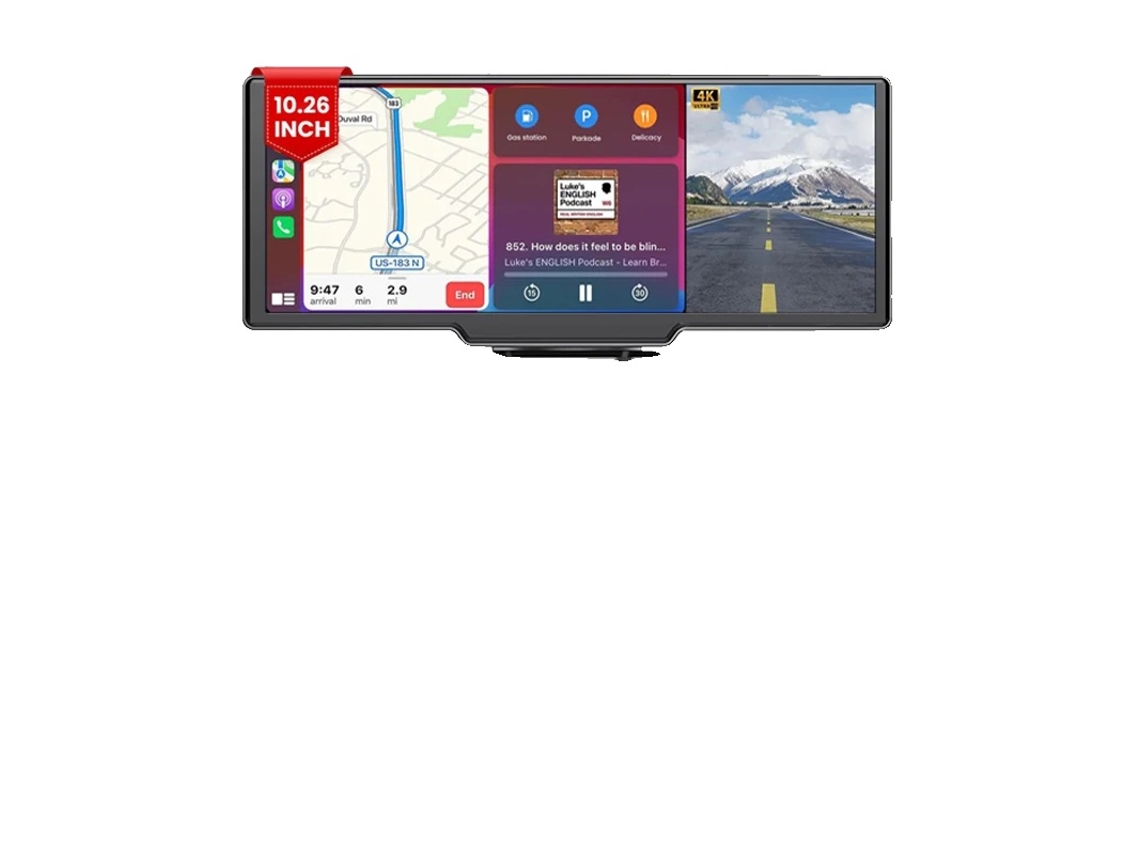 Dvr De Carro, Câmera Frontal, Conectividade Sem Fio, Câmera Dupla-gps, Nenhum