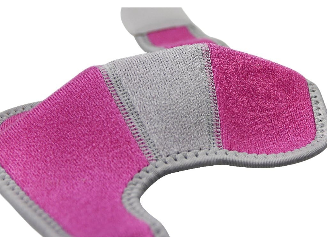 Cotoveleiras Infantis Ajustáveis Respiráveis Neoprene Resistentes Impactos Rosa Avermelhado