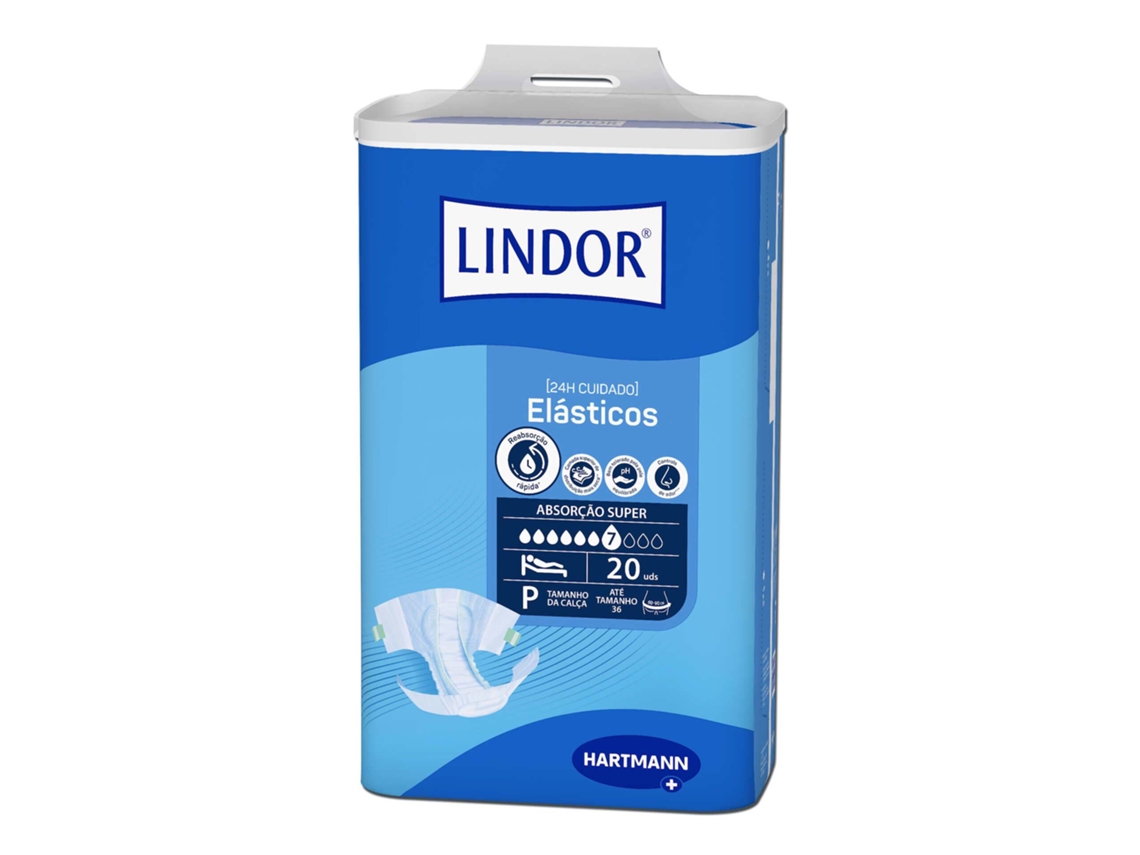 Fraldas Incontinência Elásticos Air Dry Dermo Super S Lindor