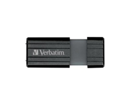 Pen USB VERBATIM Pinstripe (128 GB - USB 2.0 - Preto)
