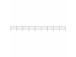 Vidaxl Cerca De Jardim Com Arco Superior Em Aço 1506x100 Cm Preta