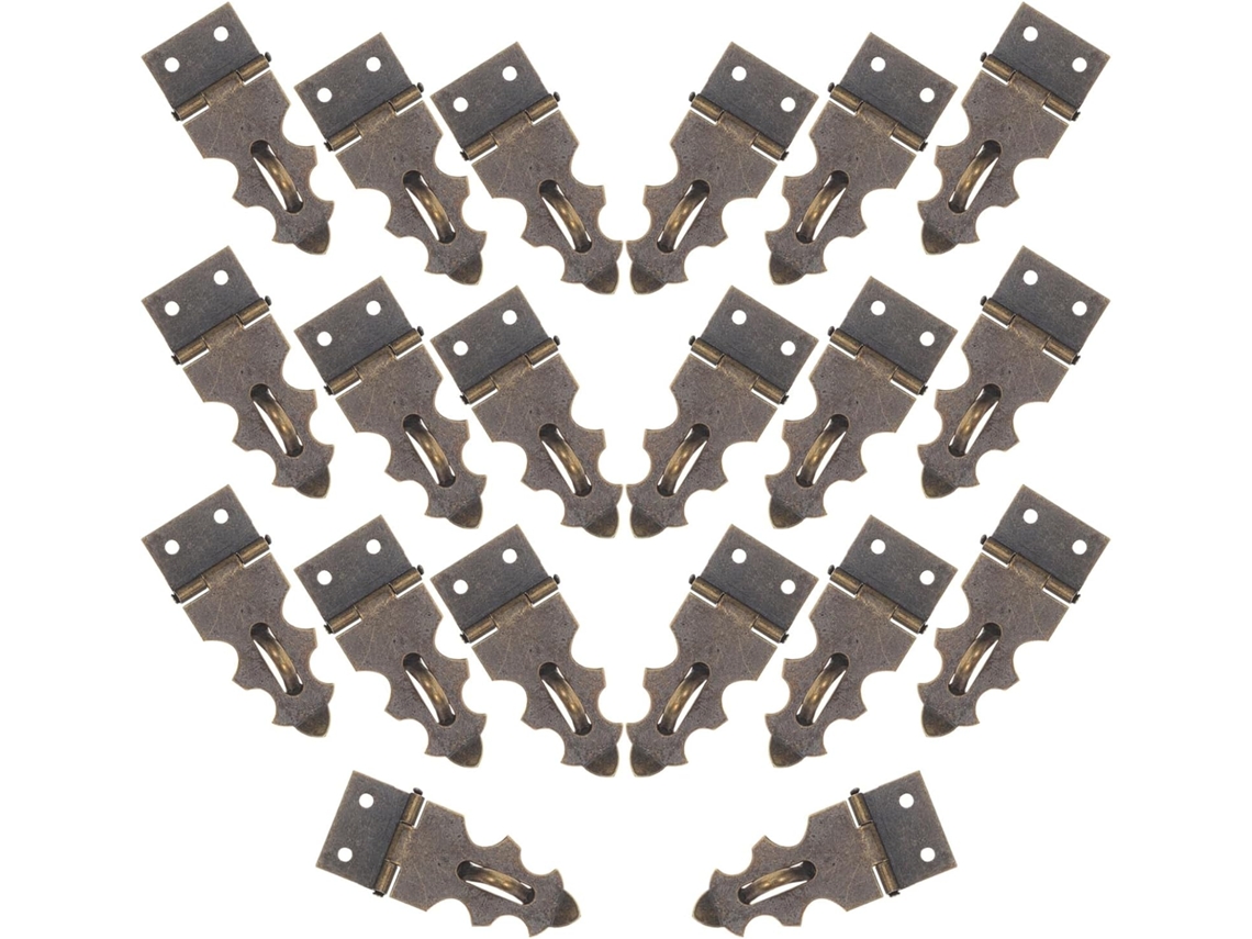 Mikinona Conjunto De 20-fechos Retrô Para Caixas Madeira Com Parafusos, Fecho Decorativo Em Metal Bronze Antigo Para