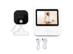Monitor Bebê Sem Fio Com Câmera E Som, Visão Noturna, Detecção De Choro E Voz Bidirecional, Tela De 2.8 Polegadas