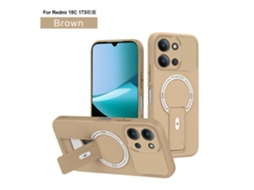 Lurelia Capa Magnética Para Realme Note 70 4g Int Com Suporte, Castanho
