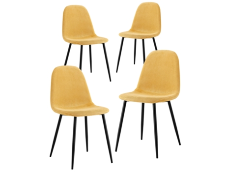 WEHOME Cadeiras de Sala Bella Conjunto de 4 Cadeiras de Design