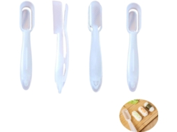 Kit Com 4 Máquinas De Sushi Em Formato Retangular Para Fazer Bolinhos Arroz, Prensa Manual Para Onigiri, Bento, Carnes Para Almoço