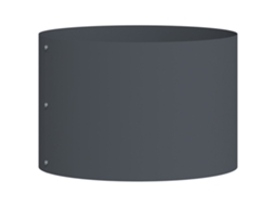 Conjunto 1 Vaso De Jardim Vidaxl Antracite Aço (30 X 30 X 20 Cm)