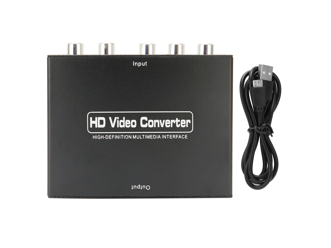 Conversor De Vídeo Component Ypbpr Para Hd Multimedia Interface 1080p Para Dvd E Monitores