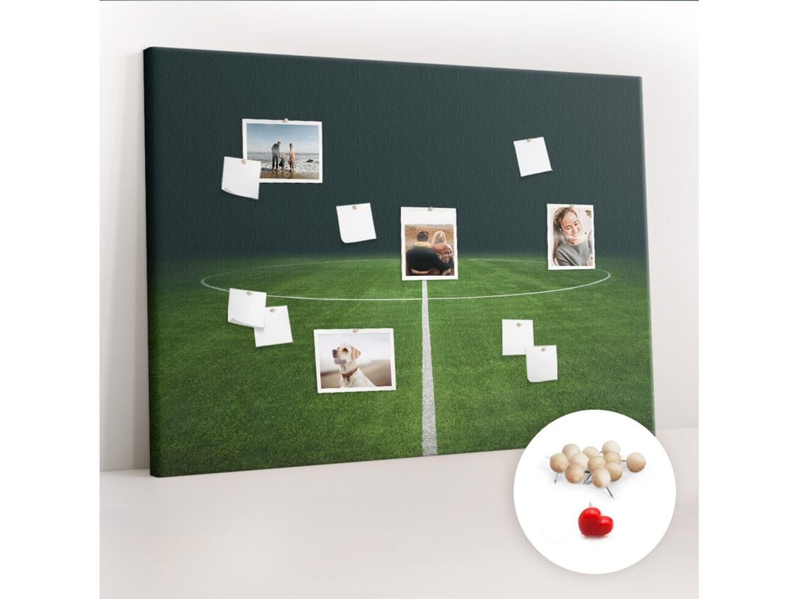 Painel De Cortiça Para Parede Campo De Futebol Para O Quarto Das Crianças Espelharte (140x100 Cm)