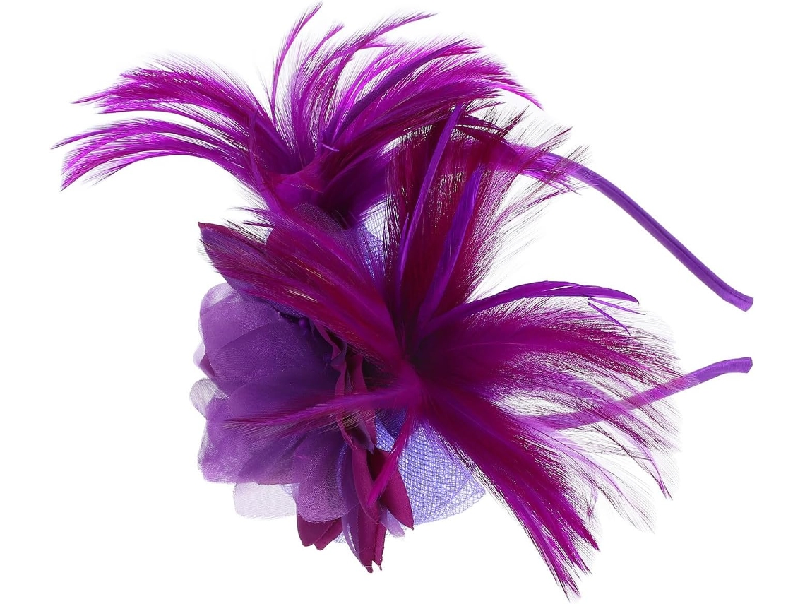 Tiara Fascinadora Feminina Vintage Em Nylon Roxo