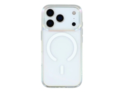 Capa Kigc Para Iphone 17 Pro Max Magsafe Em Cores Deslumbrantes - Transparente