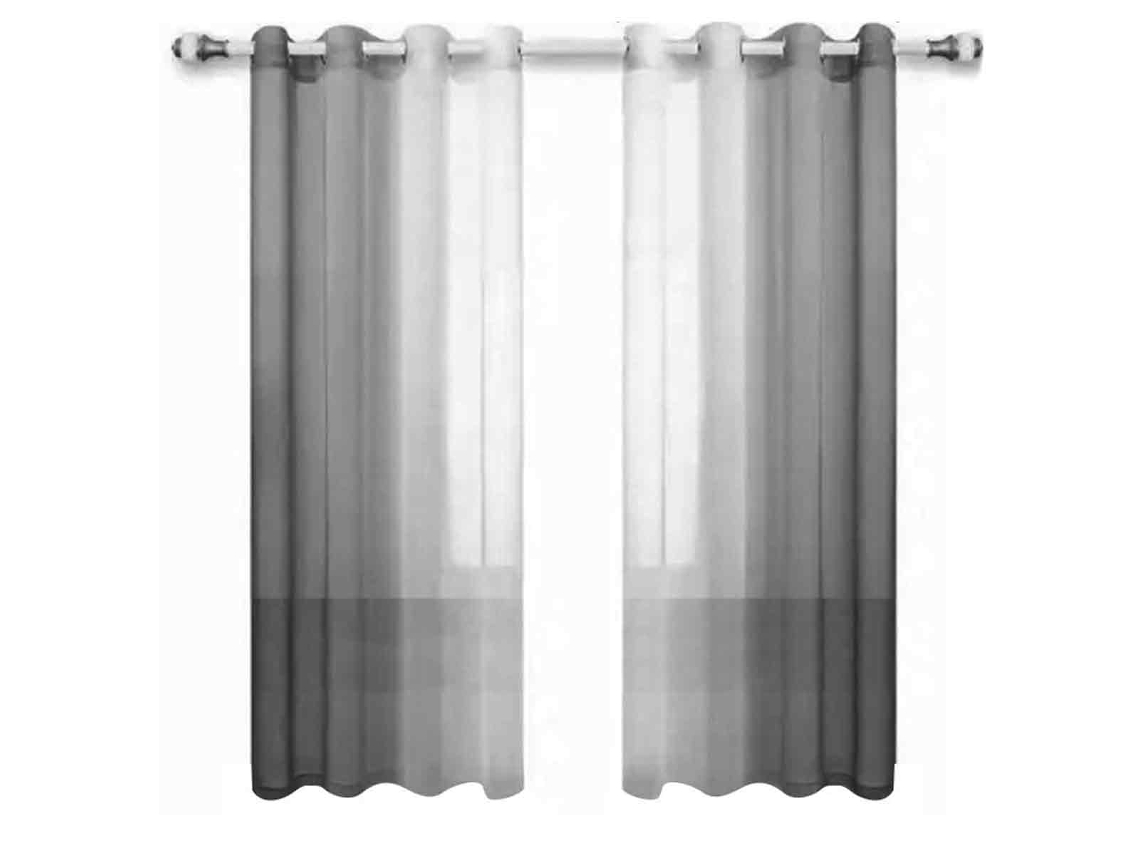 Cortinas De Quarto Com Efeito Degradé E Aspeto De Linho, Que Filtram A Luz (com Ilhoses) Cortinas Leves Em Degradé Com 63 Polegadas De Comprimento.