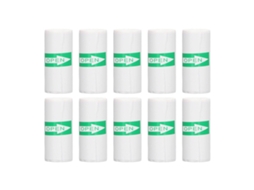 10 Rolos Papel Térmico Autocolante Branco 57x25mm para Impressora Térmica Rótulo Printable