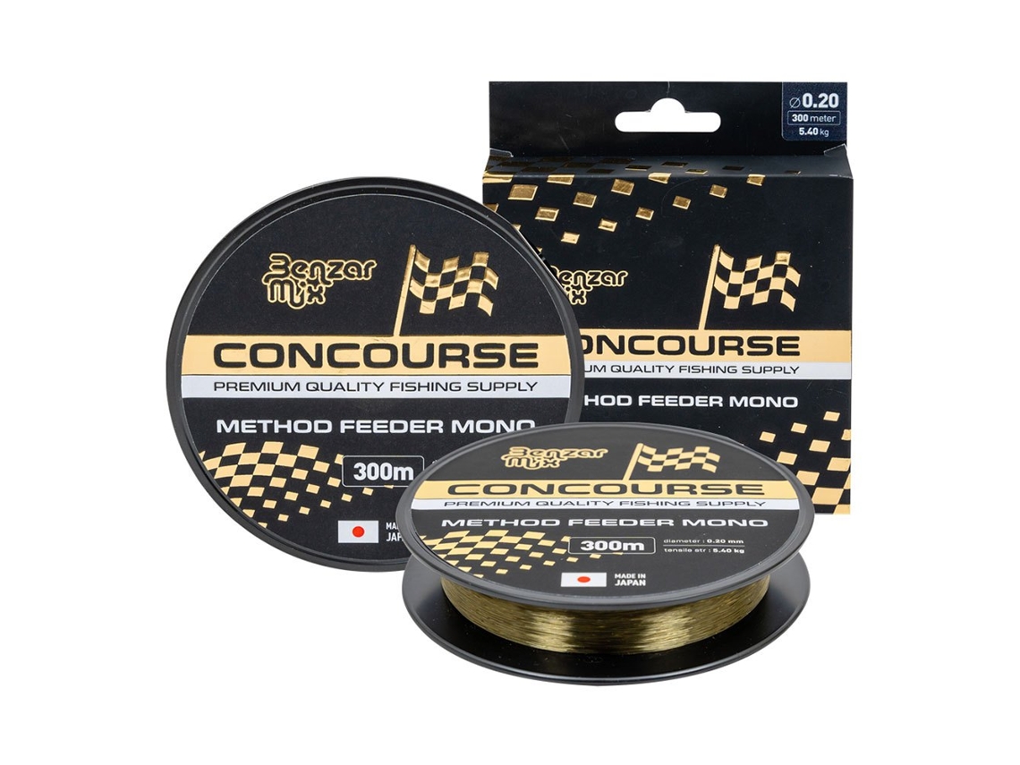 Monofilamento Concourse Method Feeder 300 M Dourado 0.250 Mmbenzar Mix