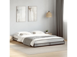 Vidaxl Estrutura De Cama 120x200 Cm Derivados Madeira/metal