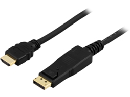 Cabo Displayport para Hdmi, 20 Pinos Macho macho, 5 M, Preto AQUAFORGE