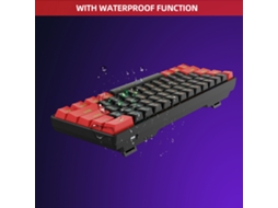 Teclado Mecânico Para Jogos Hxsj V900 Rgb Com 61 Teclas, Interruptores Azuis E Design Compacto