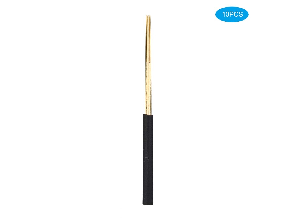 10pcs/set Lâmina Descartável Microblading Para Sobrancelha Olho Boca Agulha Manual Ferramenta Tattoo 5rs