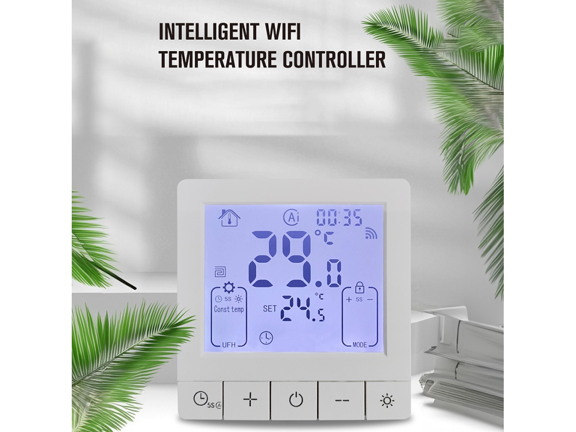 Termostato Wifi Tuya Primerox com Controle de Temperatura e Timer 24h