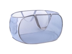 Cesto de Roupa Dobrável, Saco de Roupa Suja em Malha com Bolso Lateral, Organizador de Roupa Suja para Casa, Lavanderia BRILVIBERA