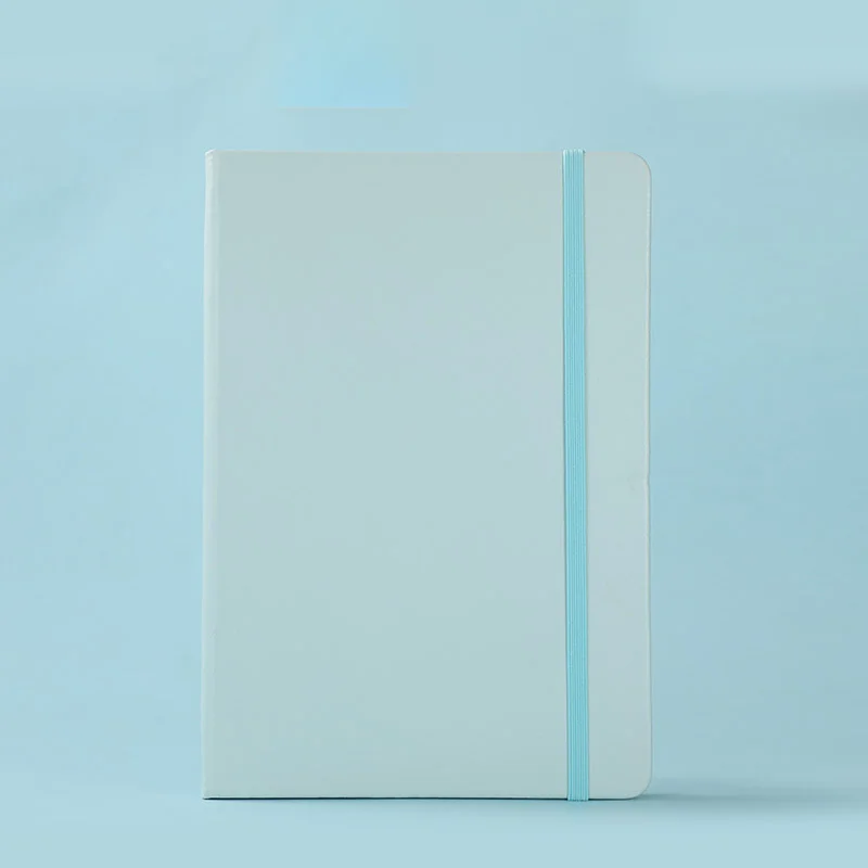 (azul Celeste, A5) Pacote Com 5 Cadernos De Couro Pu Tamanho A5 Para Uso Executivo - Material Escolar Para Estudantes