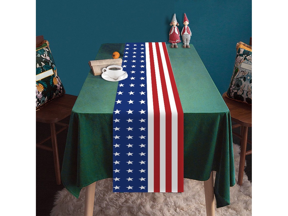 Caminho De Mesa Patriótico 4 De Julho - Decoração De Mesa Para Dia Da Independência E Festas Em Casa