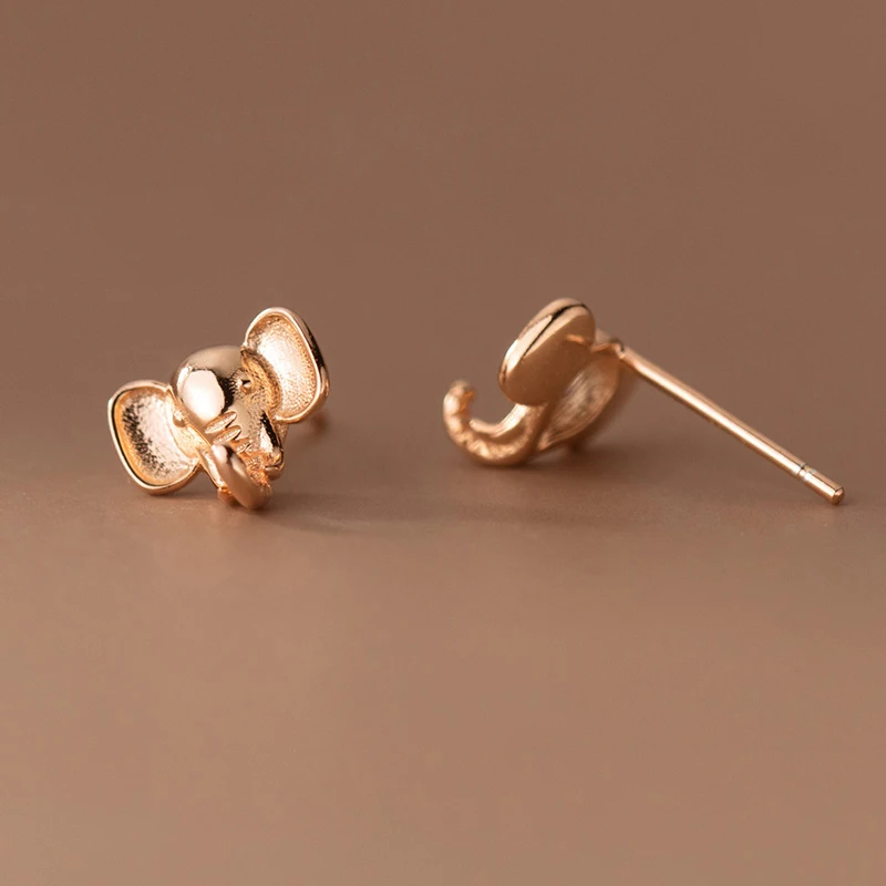 Brincos De Elefante (rosa), Brincos De Animal Modernos E Criativos Para Mulheres.