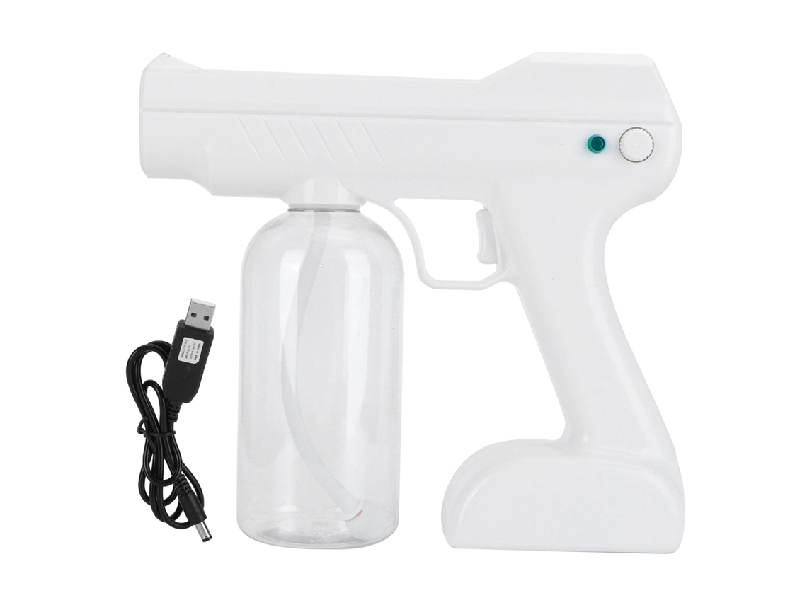Pulverizador de Água Nano com Luz Azul 800ml Portátil Recarregável para Limpeza Residencial