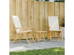 Conjunto de Móveis de Jardim HARLANV1 com bistrô, almofadões, vime e branco