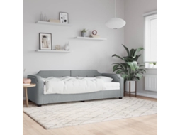 Vidaxl Sofá-cama Com Colchão 100x200 Cm Tecido Cinzento-claro