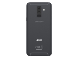 Tampa Traseira Original Para Galaxy A6 Plus Com Adesivo Integrado Preto Samsung