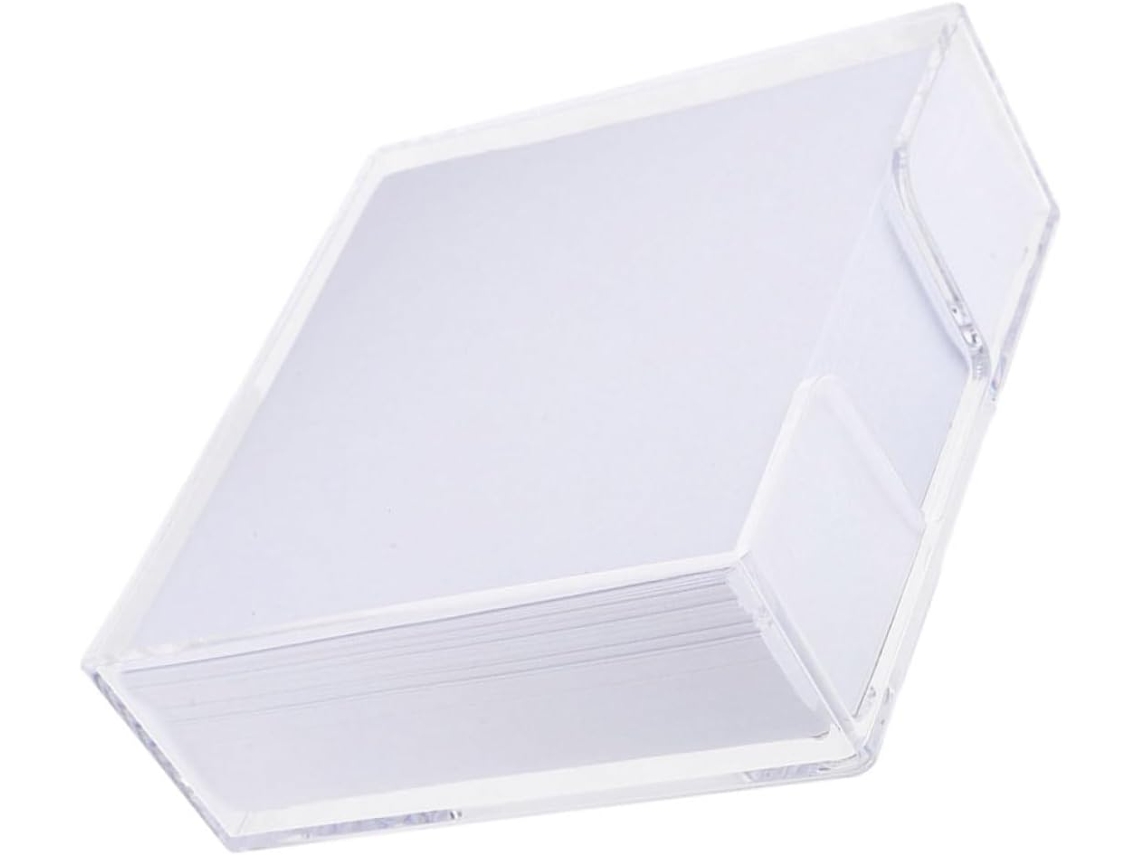 Conjunto De 4 Blocos De Notas Sem Adesivo, 1200 Folhas De Papel Branco, Caixa Deslizante Transparente, Portátil Para Gokoco