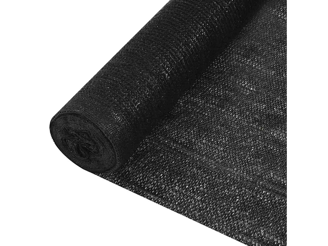 Vidaxl Rede De Ocultação Para Privacidade Pead 195 G/m² 1,2x10 M Preto