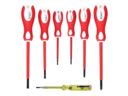 Conjunto de Chaves de Fenda Isoladas 7 Peças Magnéticas S/MARCA