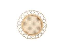 Laxiscreed Conjunto De 4 Porta-copos De Rattan E Bambu Feitos À Mão, Elegantes E Naturais