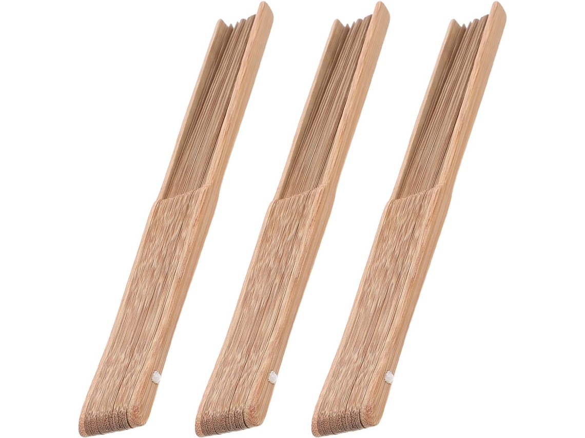 Kit De 3 Peças Para Montar Leque Dobrável De Bambu, Com Recortes.