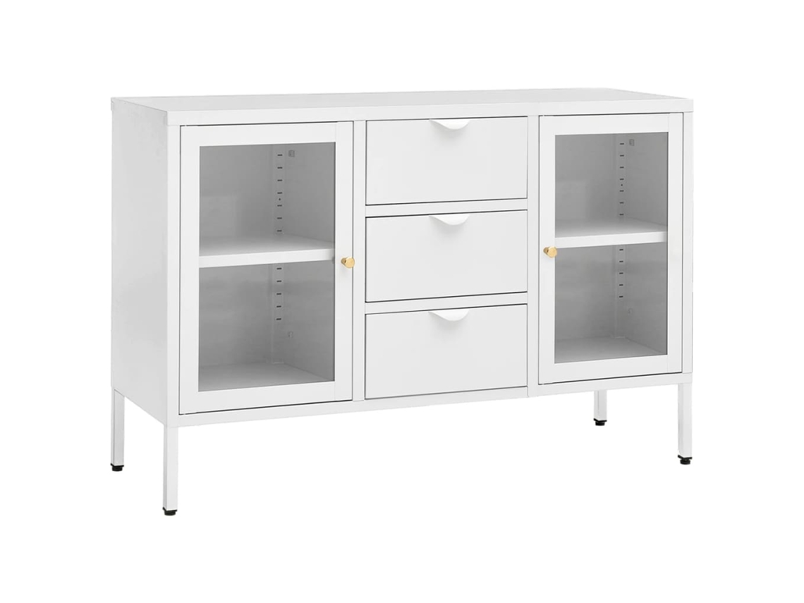 Sideboard, Sideboards Vidaxl Branco Aço (n/a)