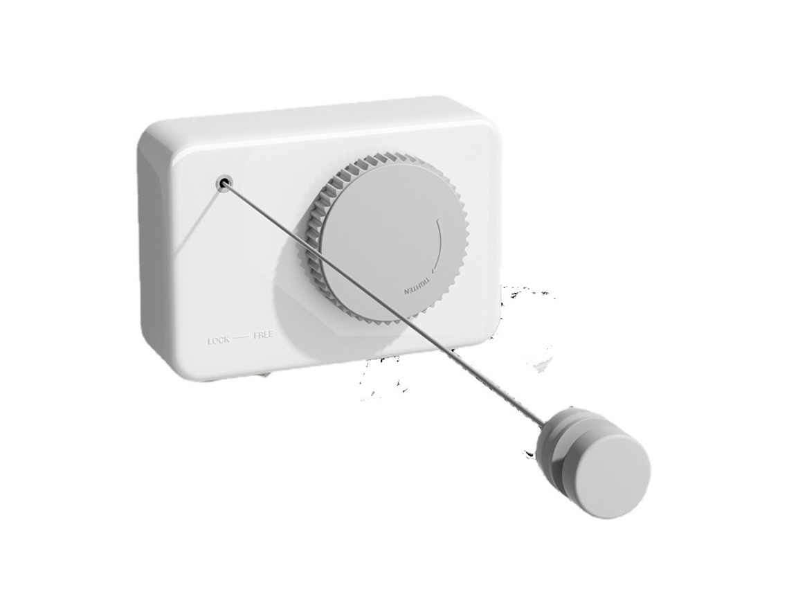 Varal Retrátil De Parede De 4,2 M Para Uso Interno E Externo, Design Que Economiza Espaço Zeuxo