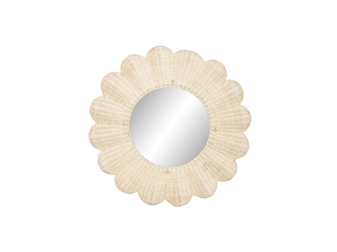 Espelho De Parede Home Esprit Natural Boho 91 X 6 X 91 Cm