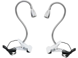 Lâmpada Led Tehaux 3w Com Clipe Usb, Luminária De Leitura Flexível, Luz Branca Quente Para Mesa