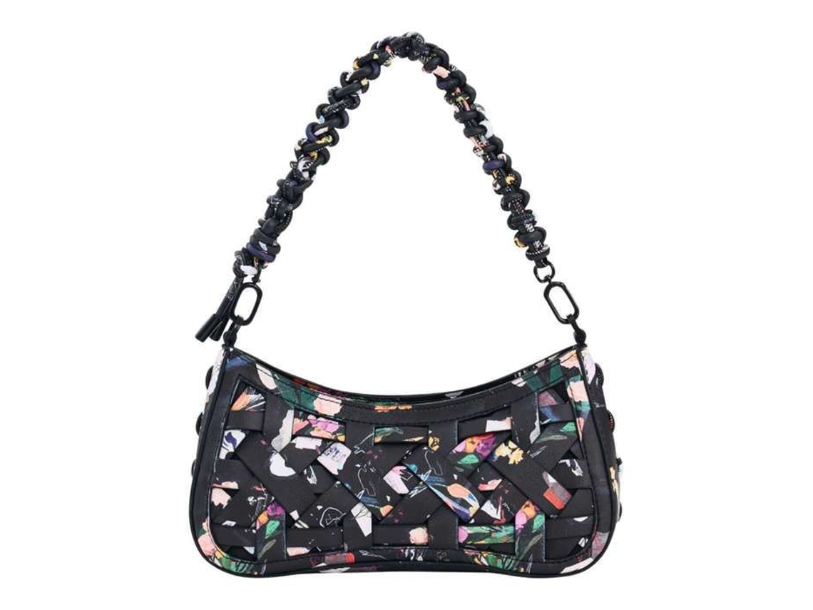 Bolsa De Ombro De Algodão Floral