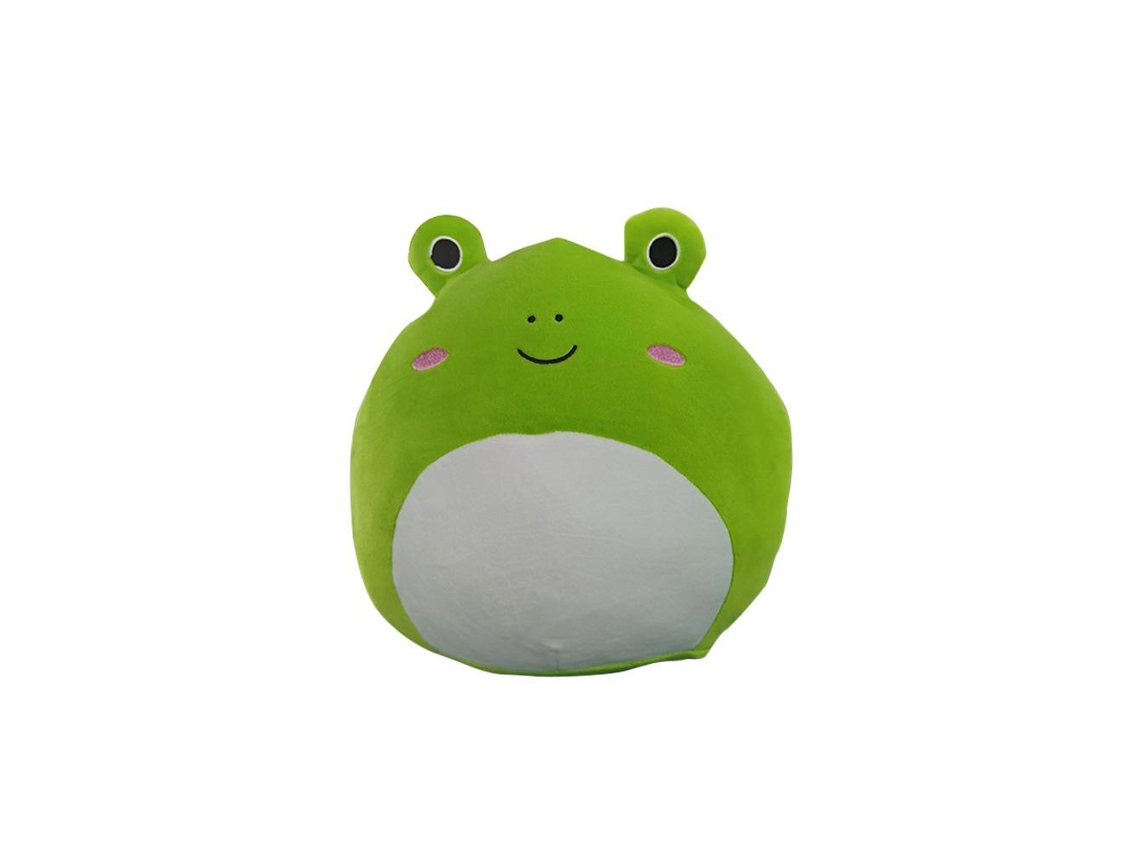 Primerox travesseiro Sapo Fofo Algodão 100% Brinquedo Pelúcia Macio Decorativo Lumbar