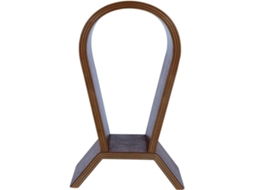 Suporte De Madeira Para Fones Ouvido Em Nogueira Natural, Elegante Para Exibir Fones De Ouvido Em Uma Mesa Computador