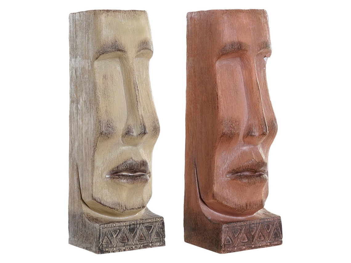 Plantador Dkd Home Decor Bege Resina Terracota 2 Pcs 16 X 17 X 49 Cm