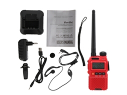 Conjunto De Rádio Comunicador Portátil Com Tela Lcd E Fones De Ouvido, 100 240v, Plugue Padrão Europeu. Brilvibera