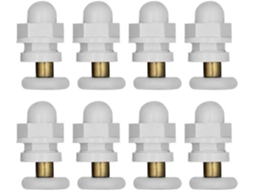 Conjunto De 8 Polias Para Cabines Chuveiro, Com Roletes Roldanas Rodas Diâmetro Do Rolete 19-27mm Distância Entre Furos
