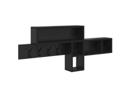 Cabideiro Vidaxl Preto Derivados De Madeira (100x12x43.5 Cm)