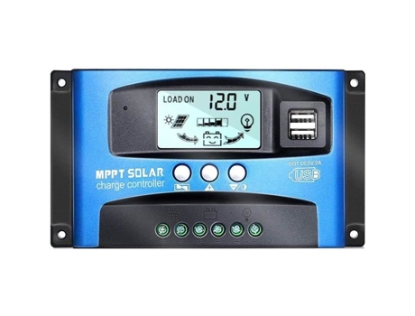 YH 100A MPPT Controlador de carga solar 12V - 24V com porta USB dupla, display LCD Controlador de carga do painel solar86 SSS